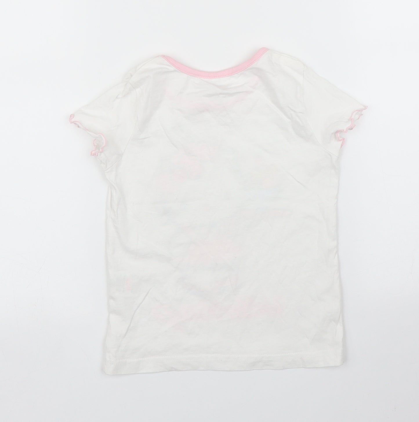 Hello Kitty Girls White   Basic T-Shirt Size 3 Years