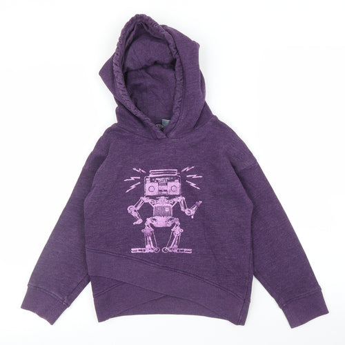 NEXT Girls Purple   Pullover Hoodie Size 7 Years