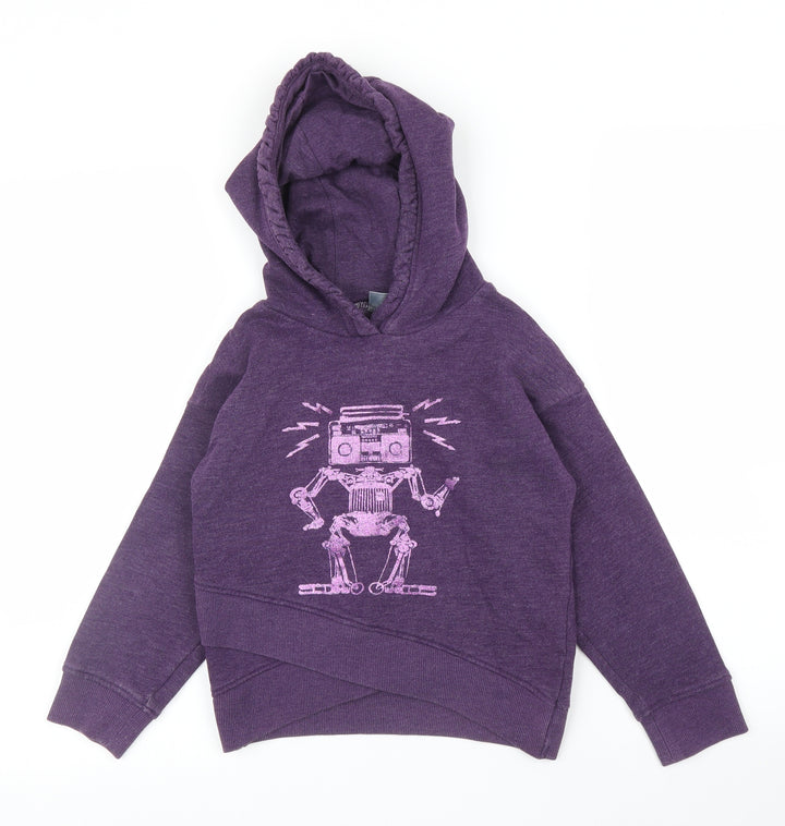 NEXT Girls Purple   Pullover Hoodie Size 7 Years