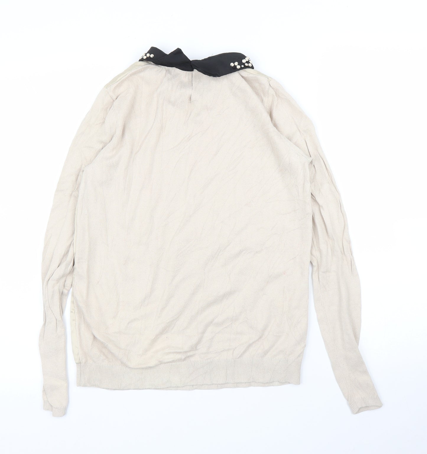 Warehouse Womens Beige   Pullover Jumper Size 8