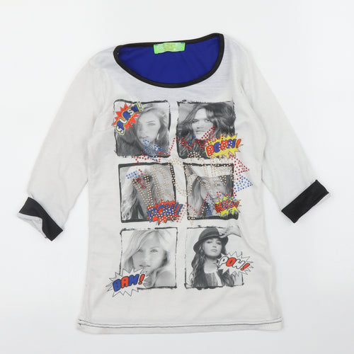 LPC Girls Girls White   Basic T-Shirt Size 8 Years