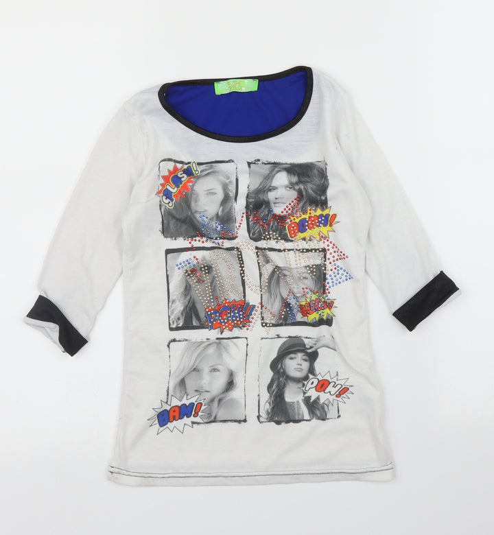 LPC Girls Girls White   Basic T-Shirt Size 8 Years