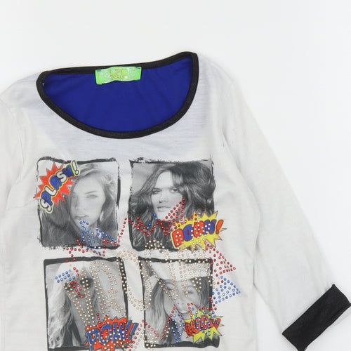 LPC Girls Girls White   Basic T-Shirt Size 8 Years