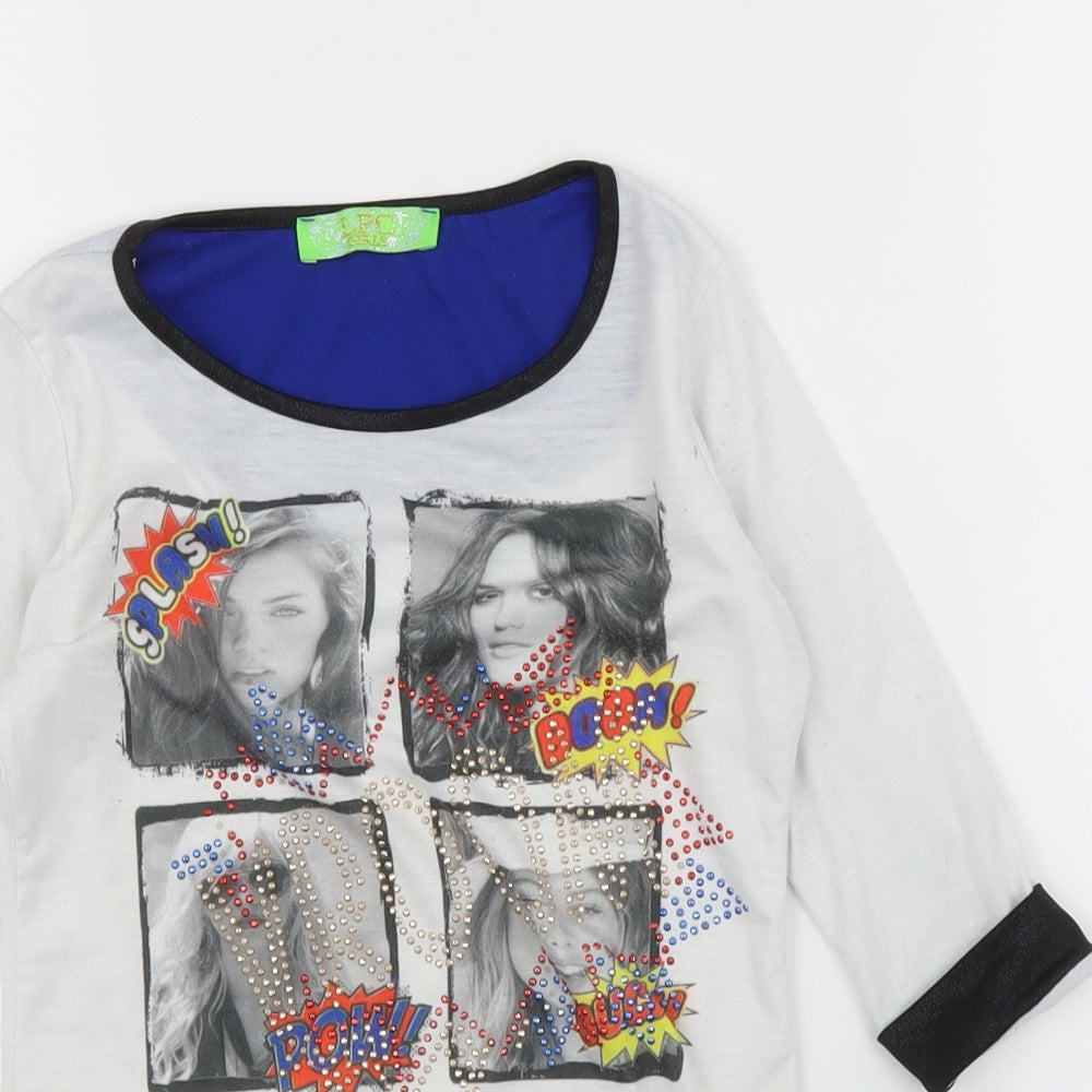 LPC Girls Girls White   Basic T-Shirt Size 8 Years