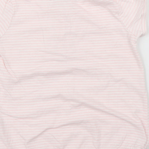 NEXT Girls Pink Striped  Basic Blouse Size 12-18 Months