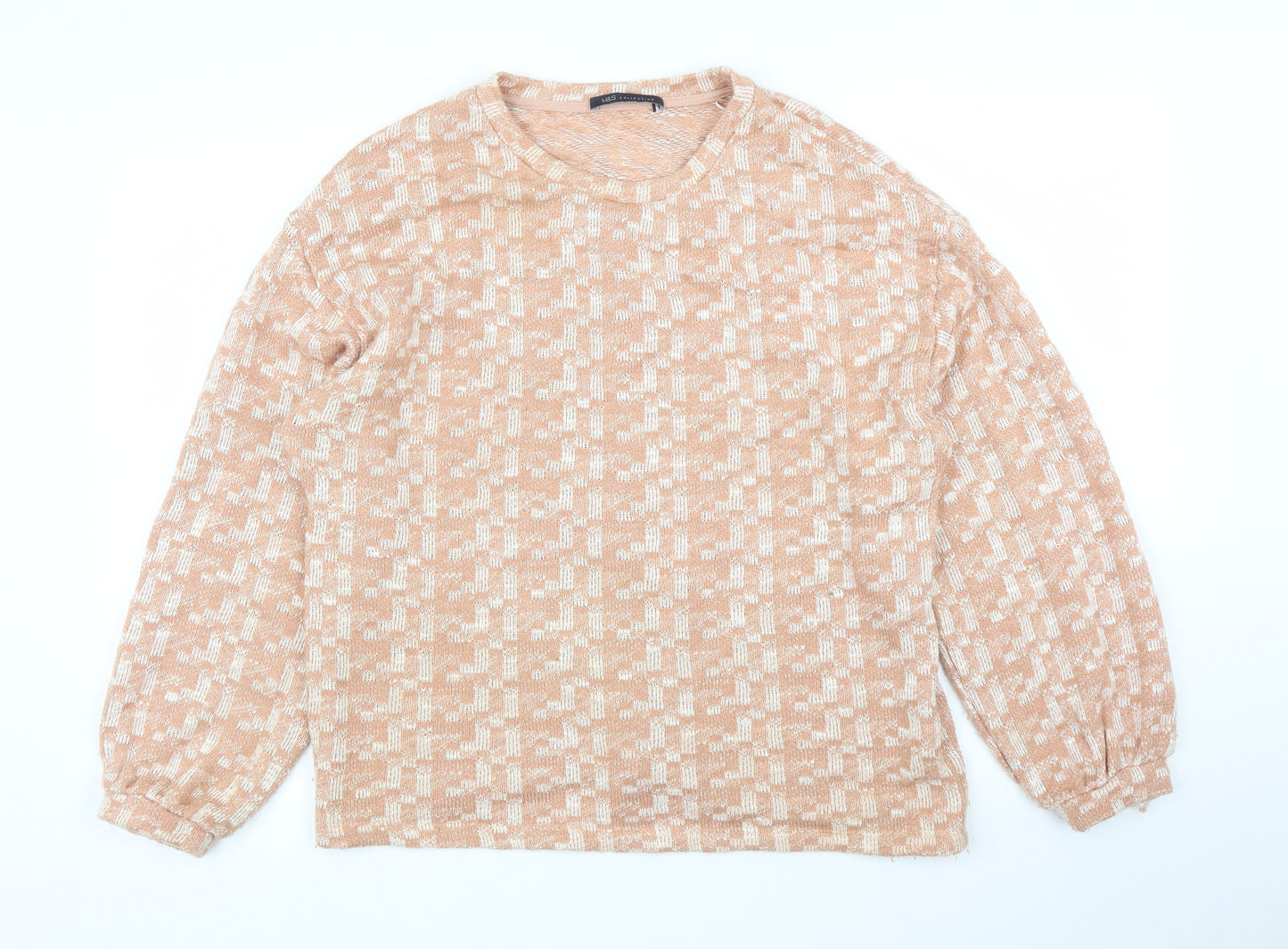 M&S Womens Pink   Pullover Jumper Size 12