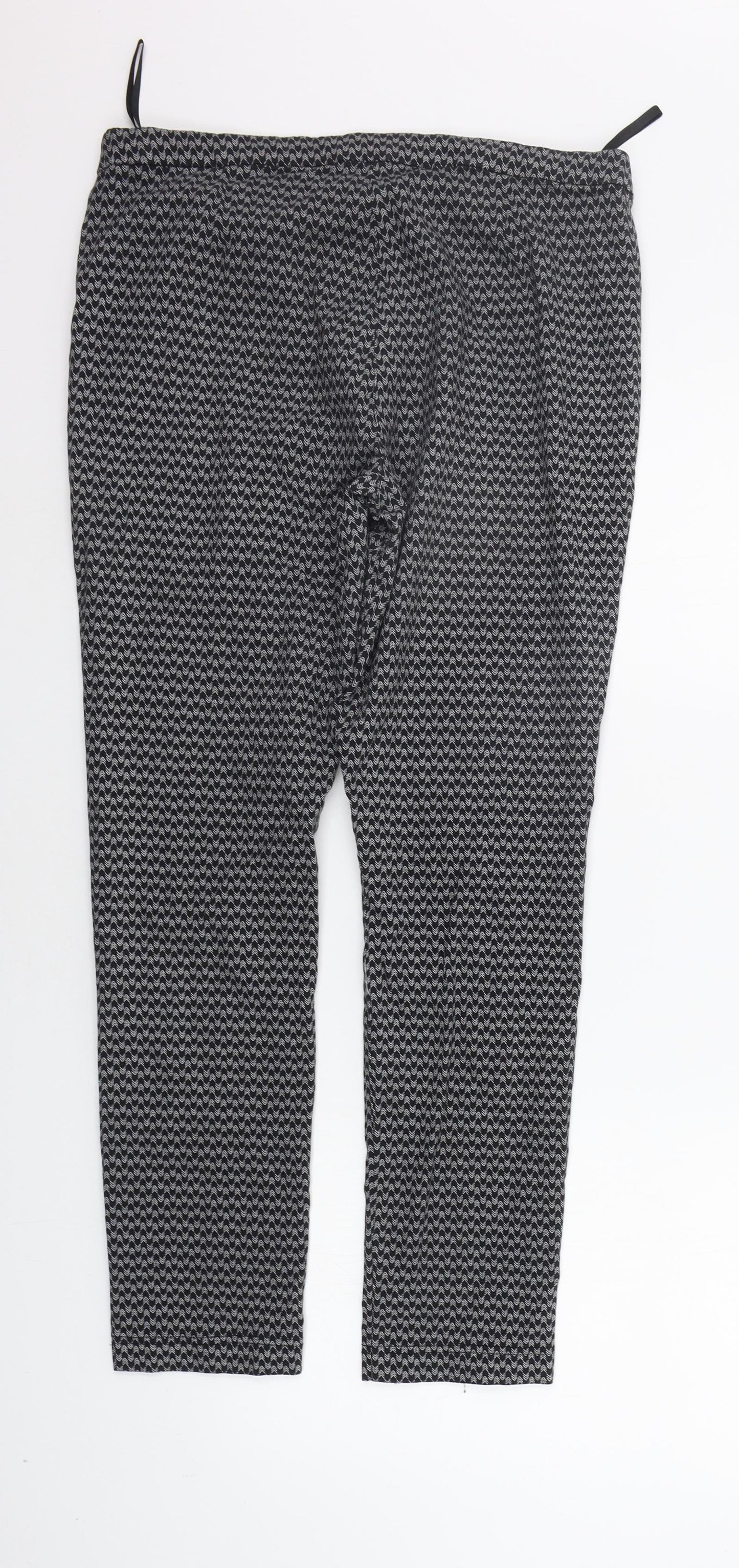 Red Herring Womens Black   Trousers  Size 14 L26 in