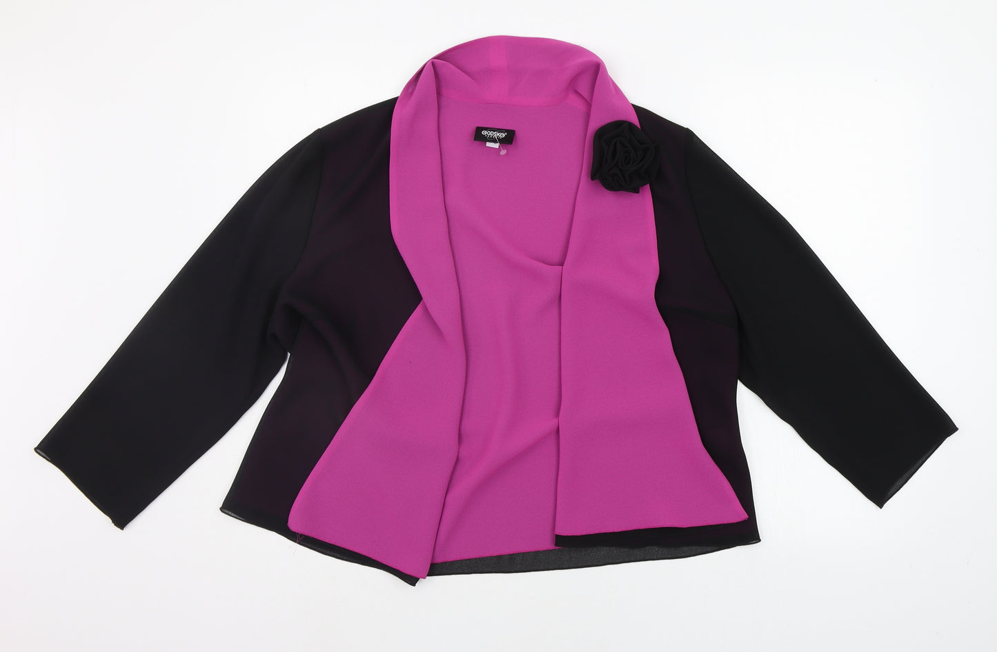 Godske Womens Black   Cardigan Jumper Size 14