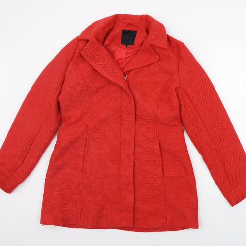 New Look Womens Red   Jacket Coat Size 12