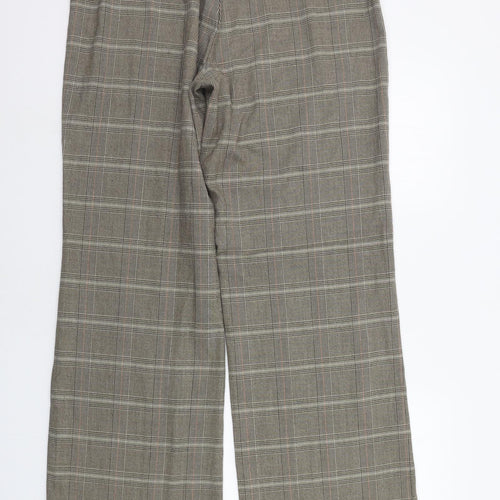 eVIE Womens Beige Geometric  Trousers  Size 16 L29 in