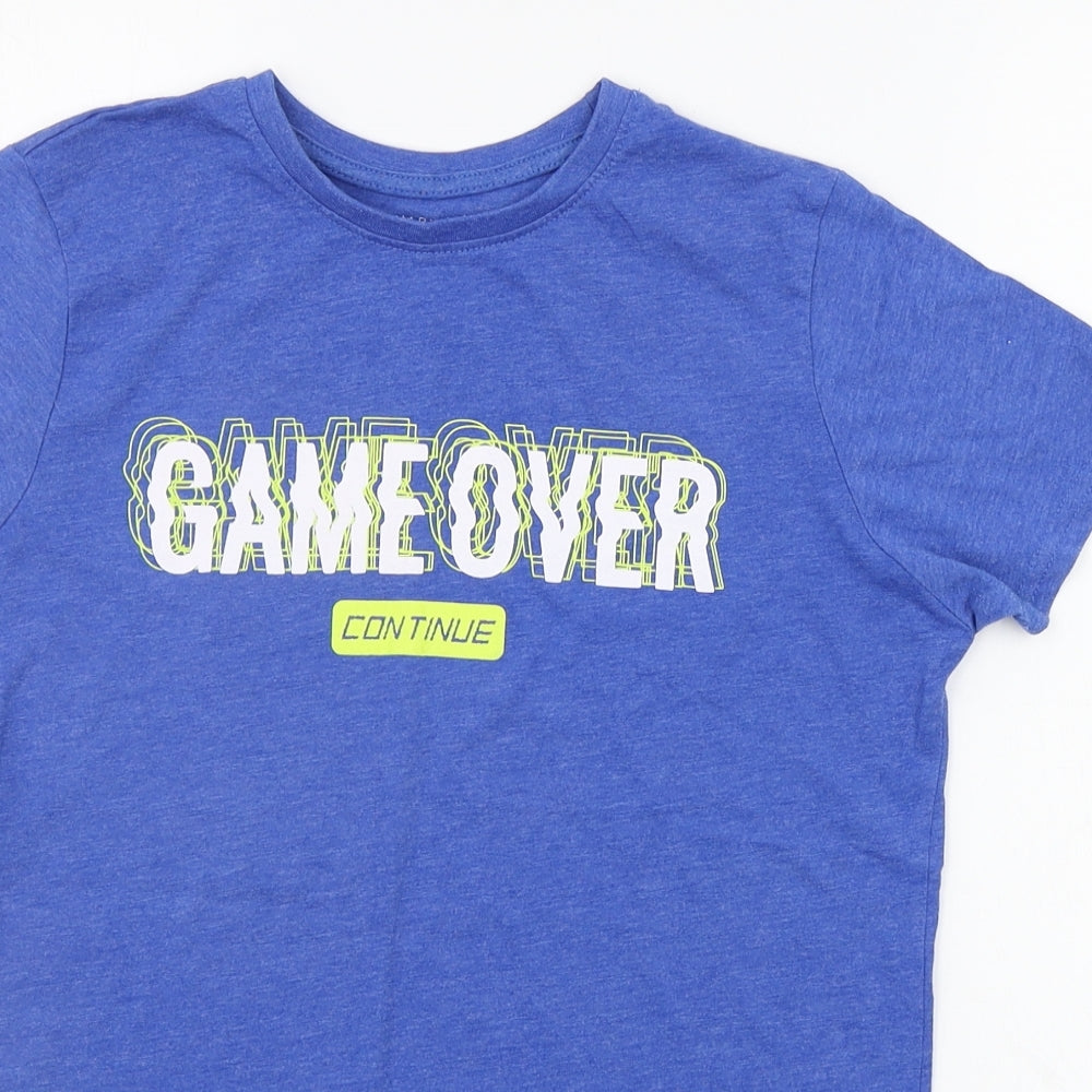 Primark Boys Blue   Basic T-Shirt Size 10-11 Years