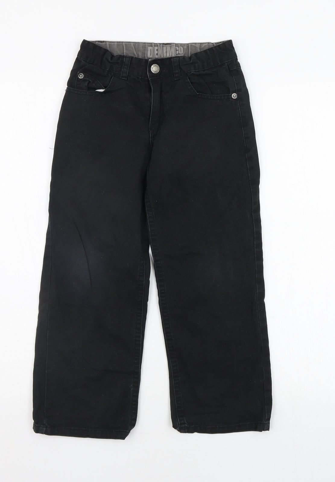 Denim & Co. Boys Black   Chino Trousers Size 6-7 Years