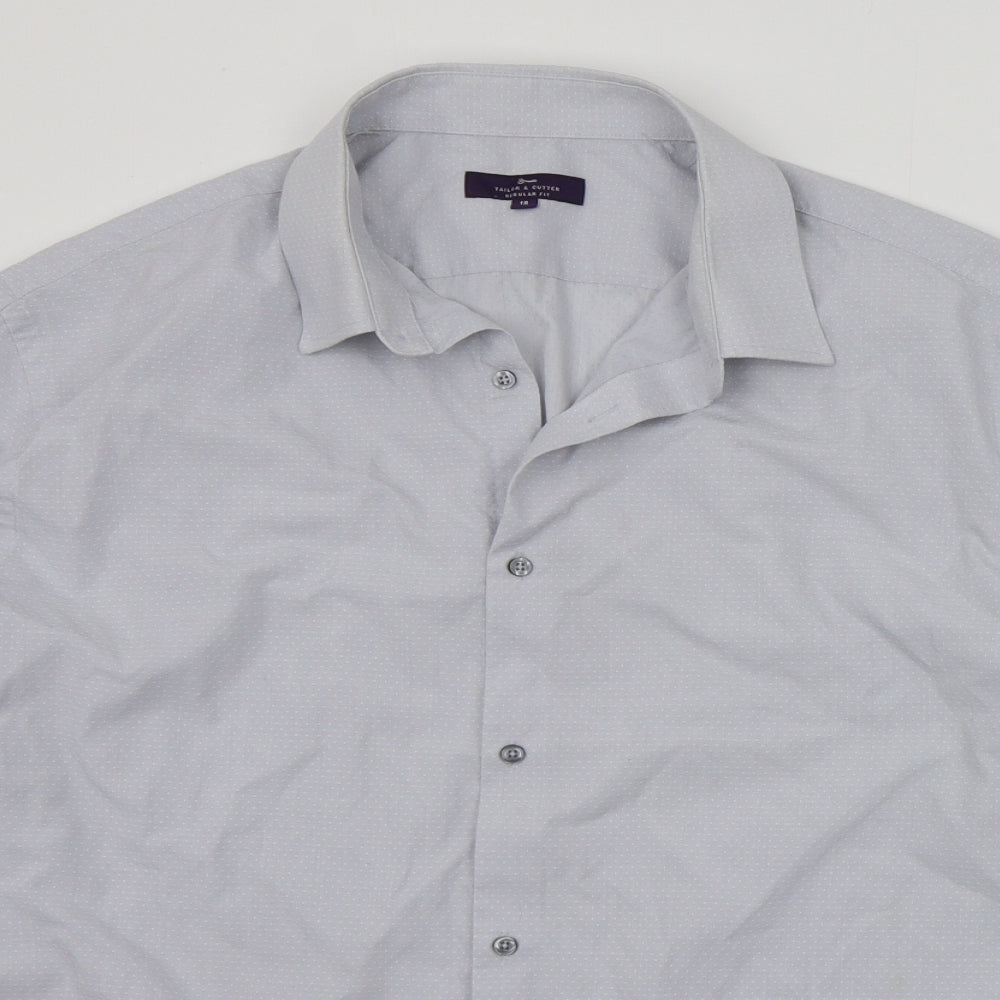 George Mens Grey    Button-Up Size 18