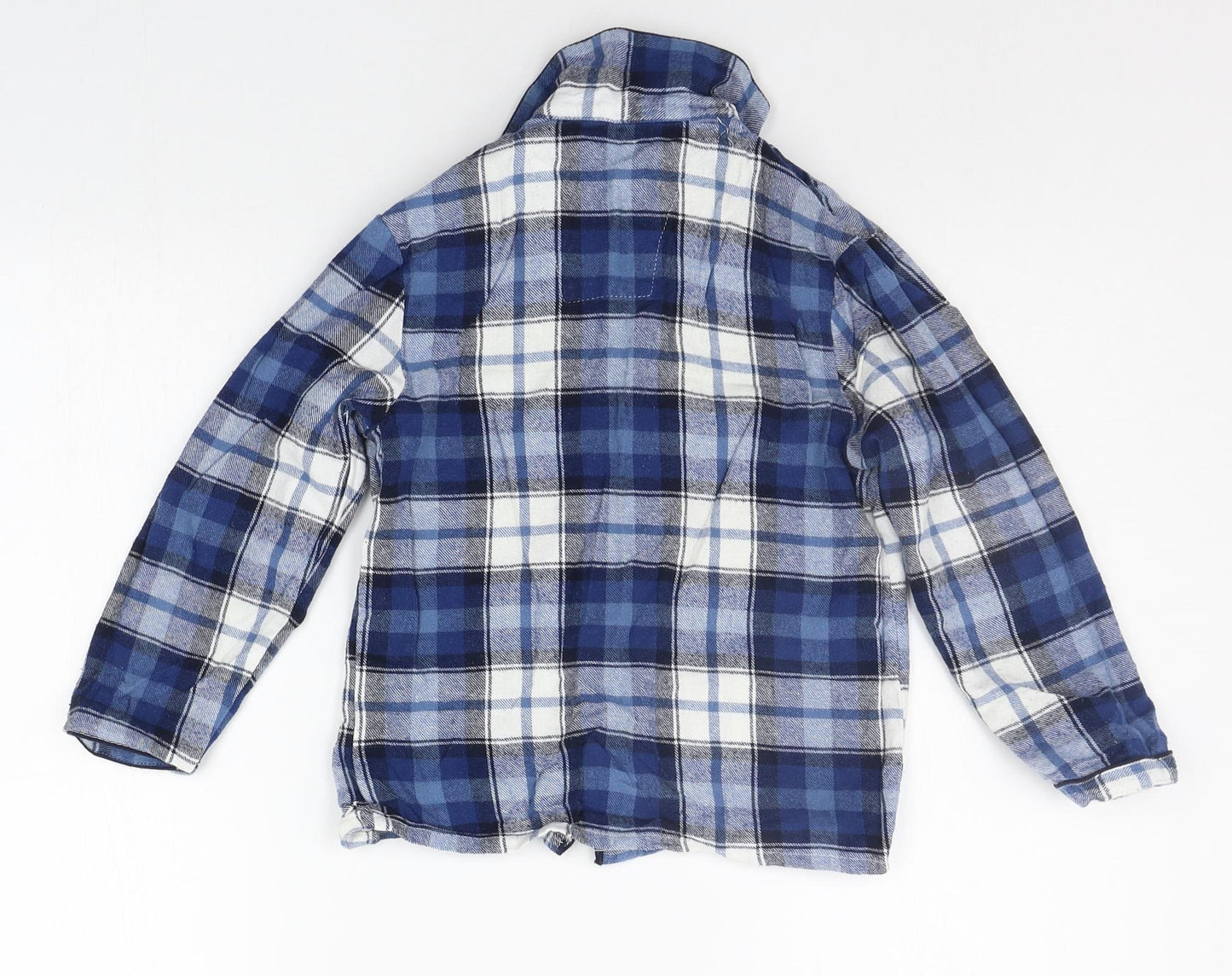 Primark Boys Blue Check  Basic Button-Up Size 7-8 Years