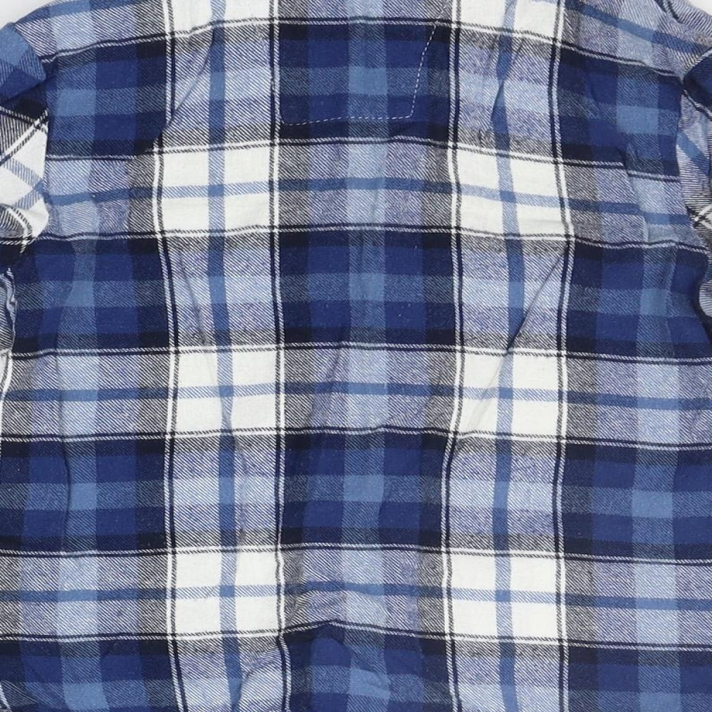 Primark Boys Blue Check  Basic Button-Up Size 7-8 Years