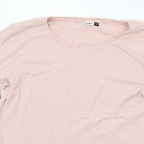 pep&CO Womens Pink   Basic T-Shirt Size L