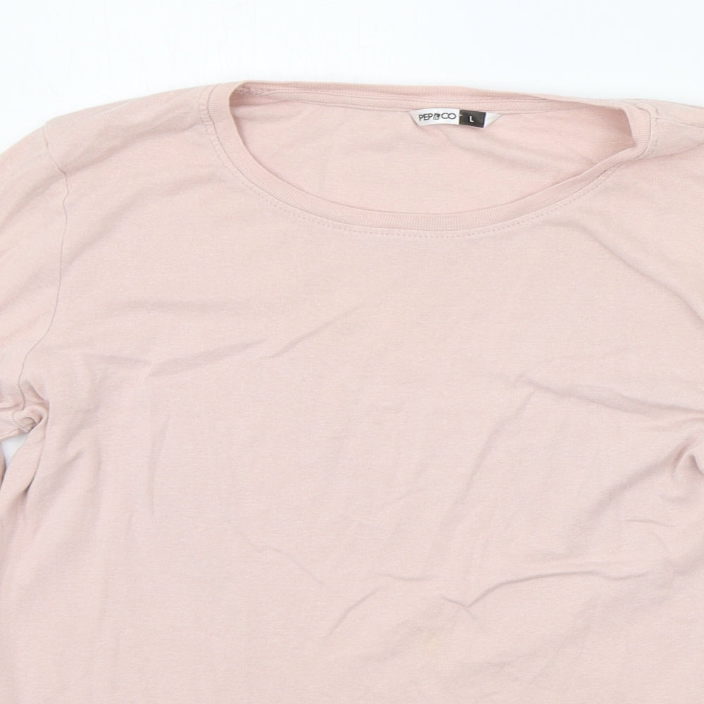 pep&CO Womens Pink   Basic T-Shirt Size L