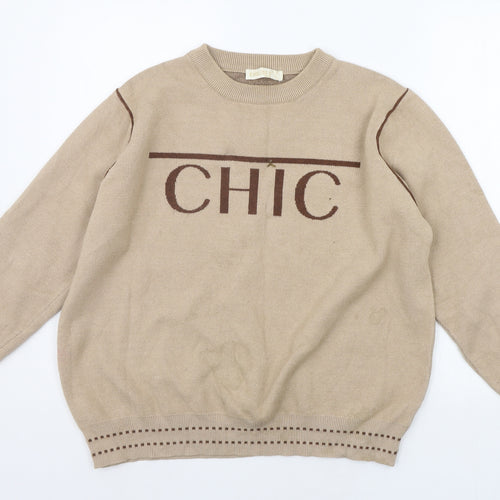 TU Womens Beige   Pullover Jumper Size S