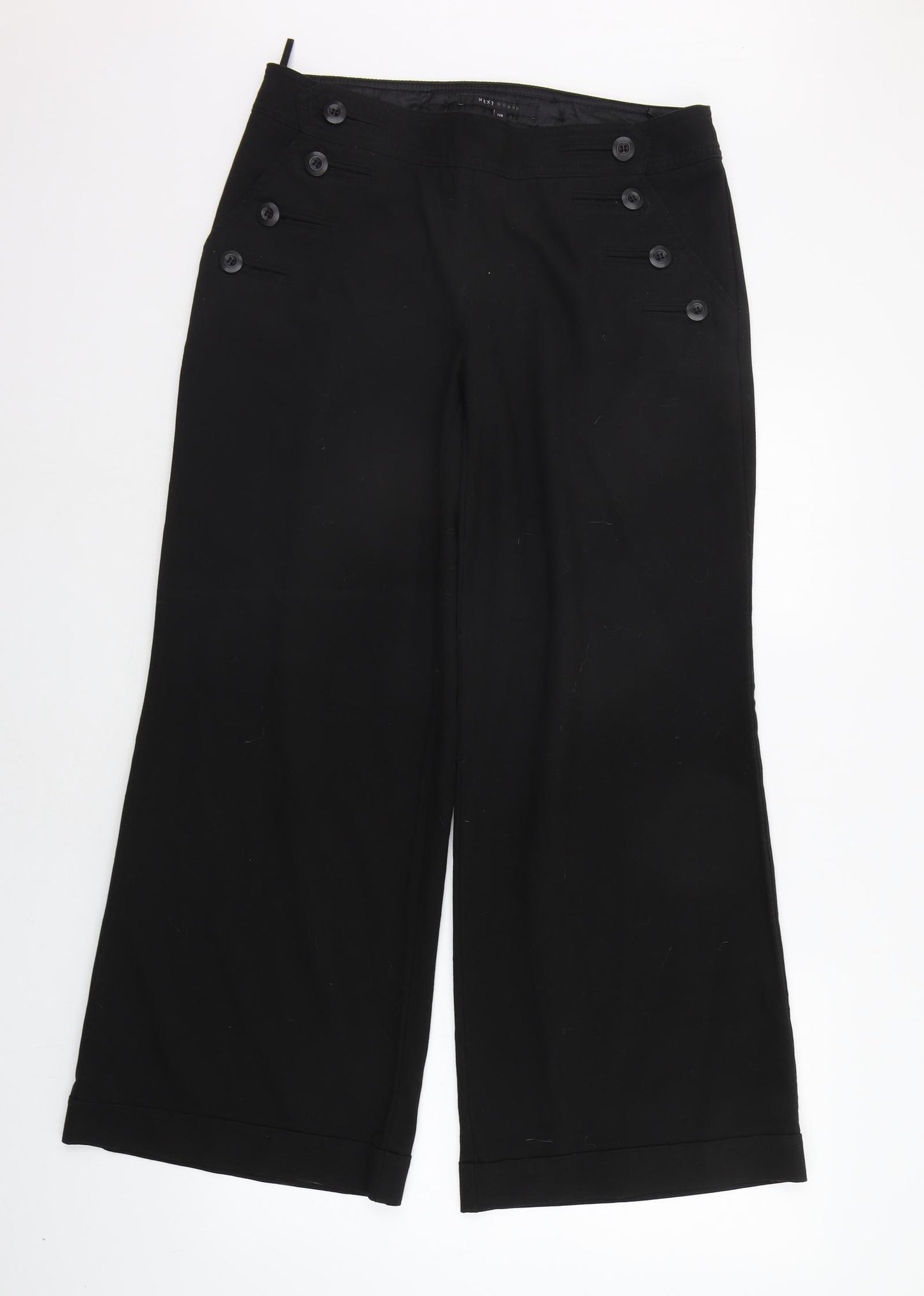 NEXT Womens Black   Trousers  Size 12 L28 in