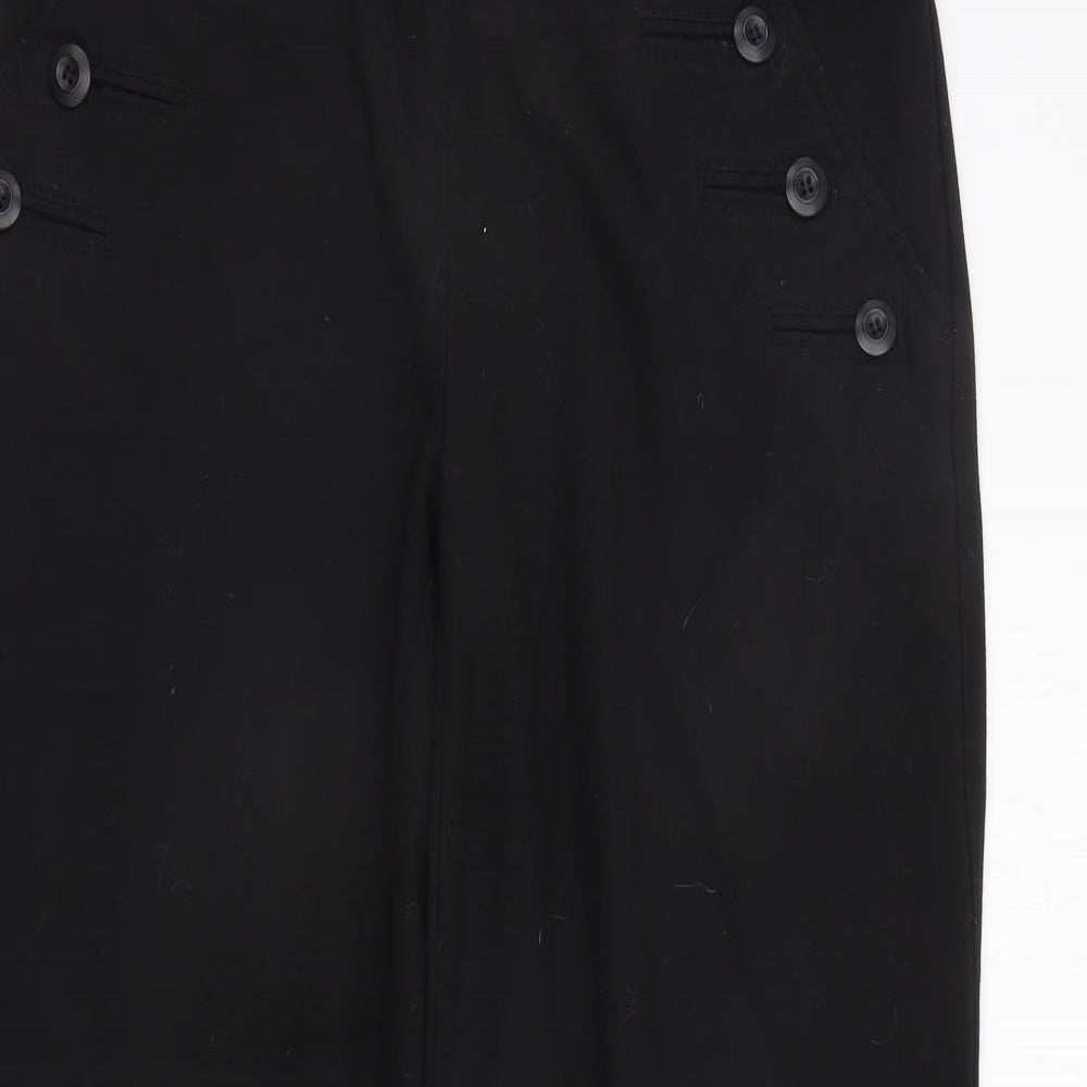 NEXT Womens Black   Trousers  Size 12 L28 in