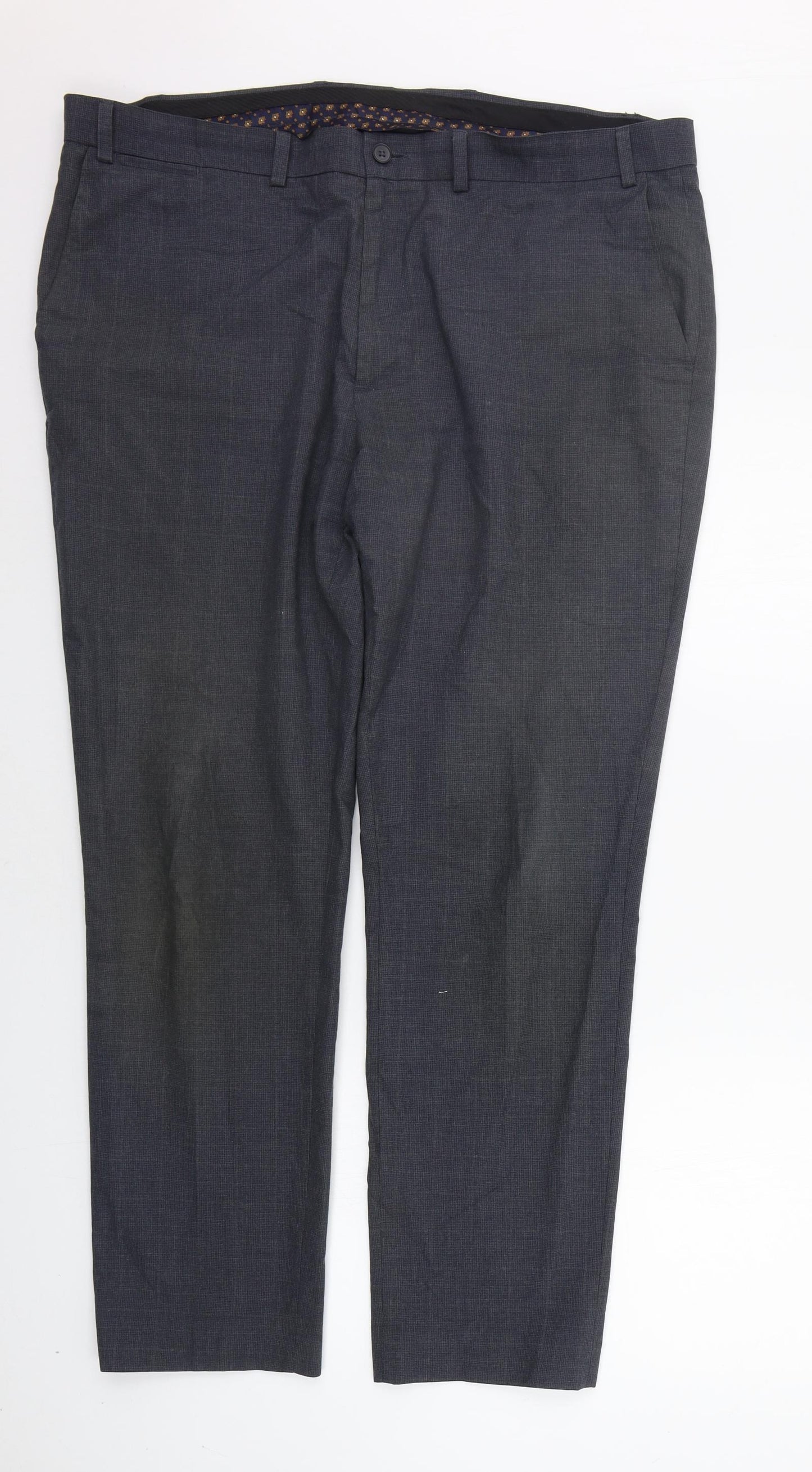 TU Mens Grey Check  Trousers  Size 40 in L31 in