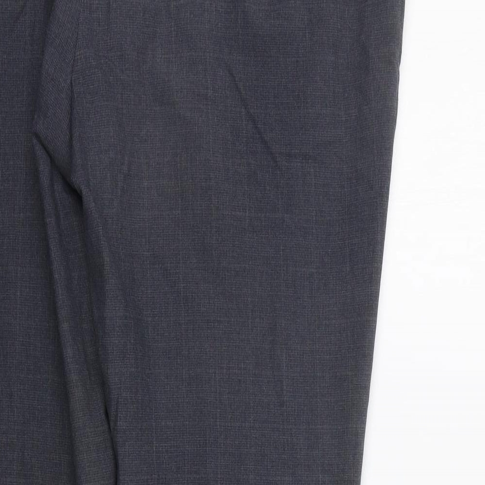 TU Mens Grey Check  Trousers  Size 40 in L31 in