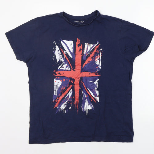Primark Mens Blue    T-Shirt Size M  - ENGLAND