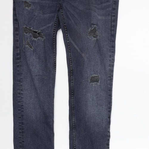 Denim & Co. Mens Blue   Straight Jeans Size 28 in L32 in