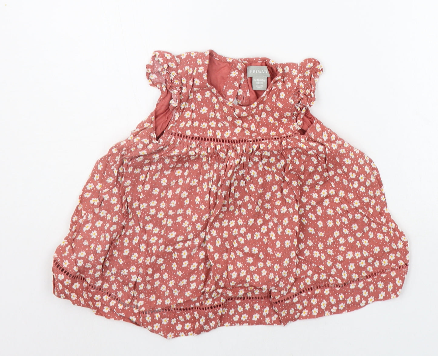 Primark Baby Red Floral  A-Line  Size 12-18 Months