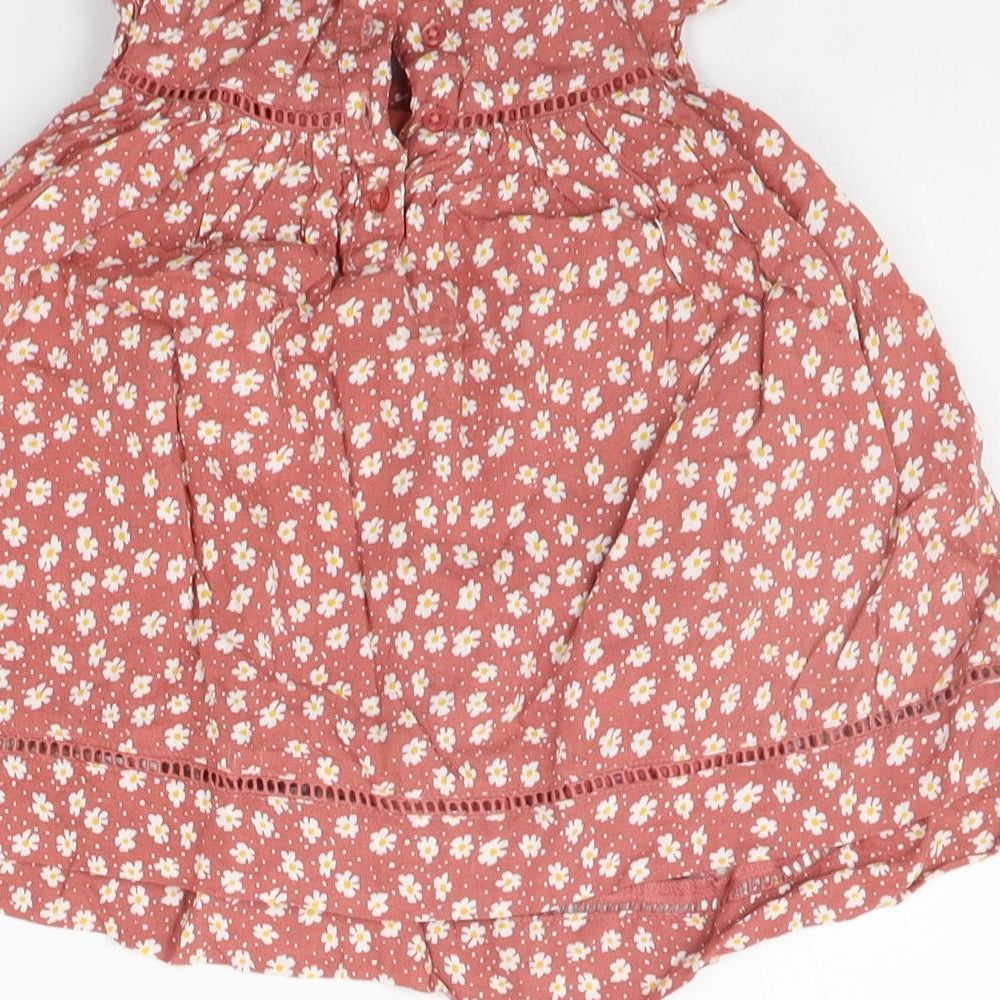 Primark Baby Red Floral  A-Line  Size 12-18 Months