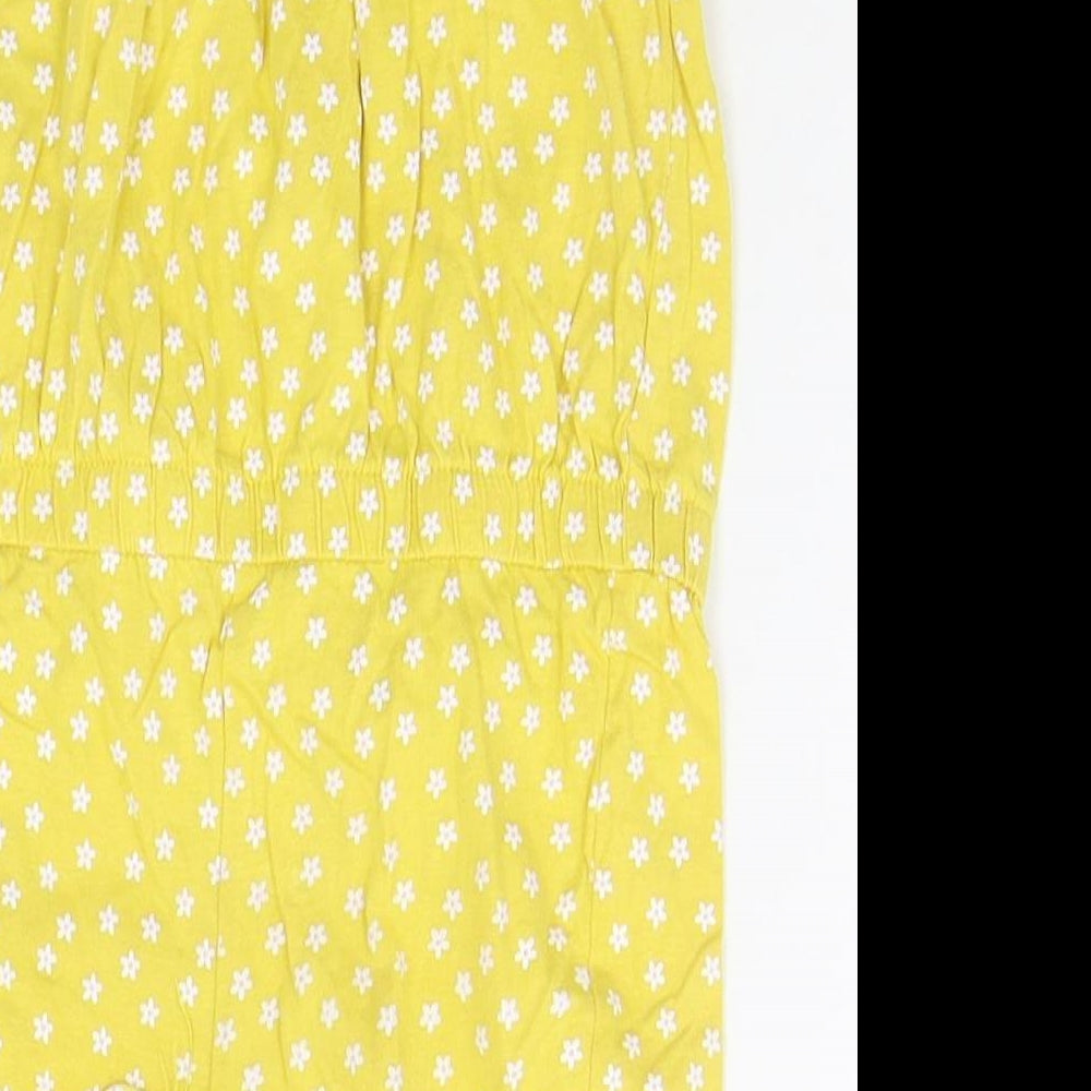 Primark Baby Yellow Geometric  Babygrow One-Piece Size 12-18 Months