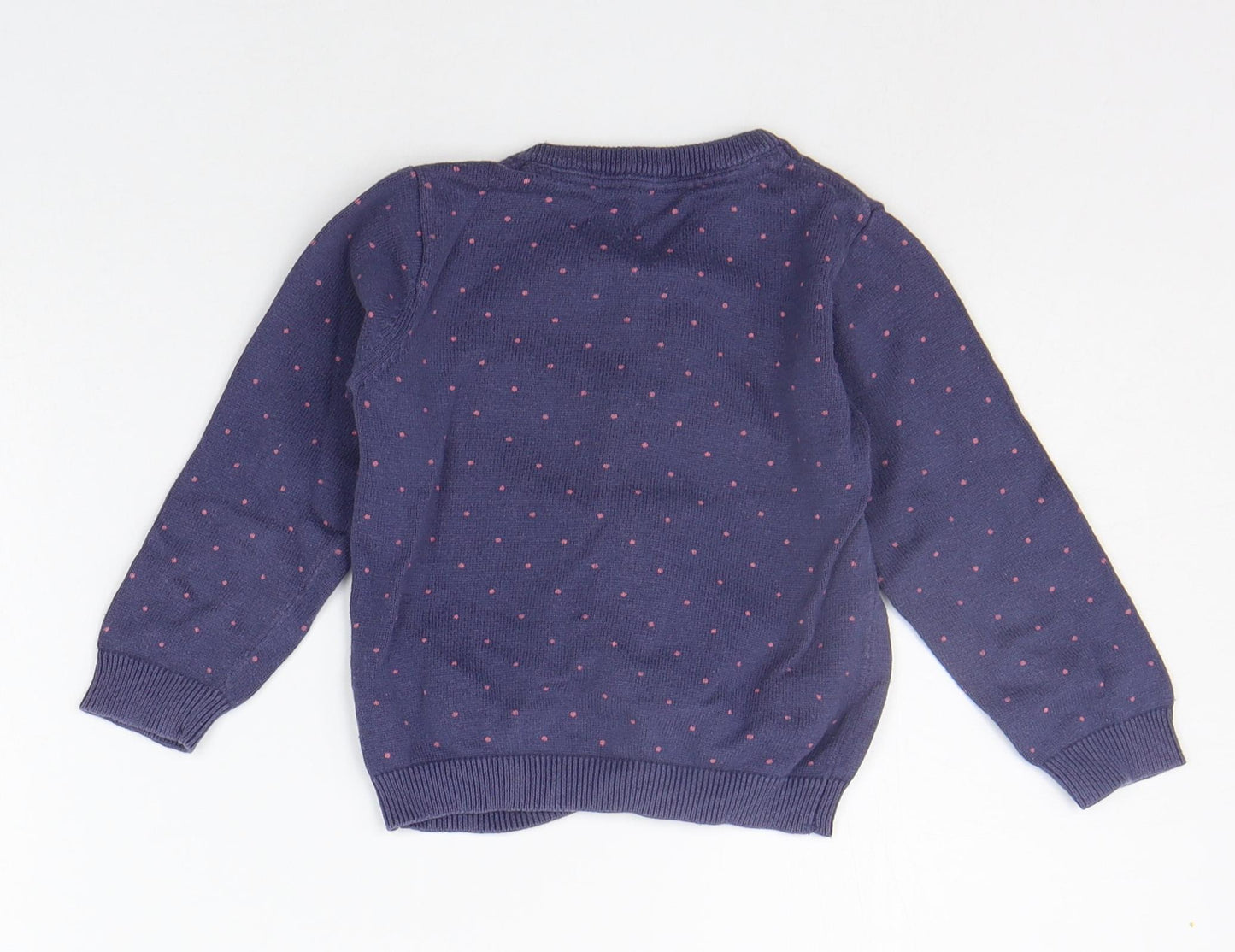 Nutmeg Baby Blue Geometric  Cardigan Jumper Size 12-18 Months