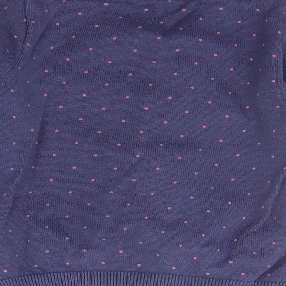 Nutmeg Baby Blue Geometric  Cardigan Jumper Size 12-18 Months