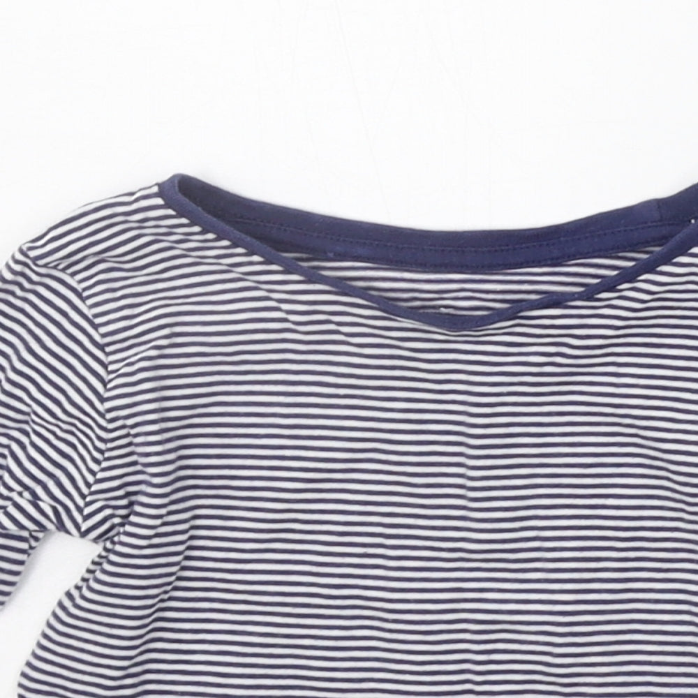 Matalan Baby Blue Striped  Basic T-Shirt Size 12-18 Months