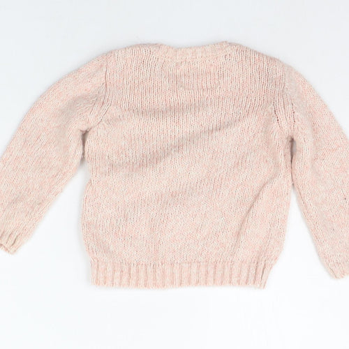 Primark Baby Pink   Pullover Jumper Size 12-18 Months  - Kitten