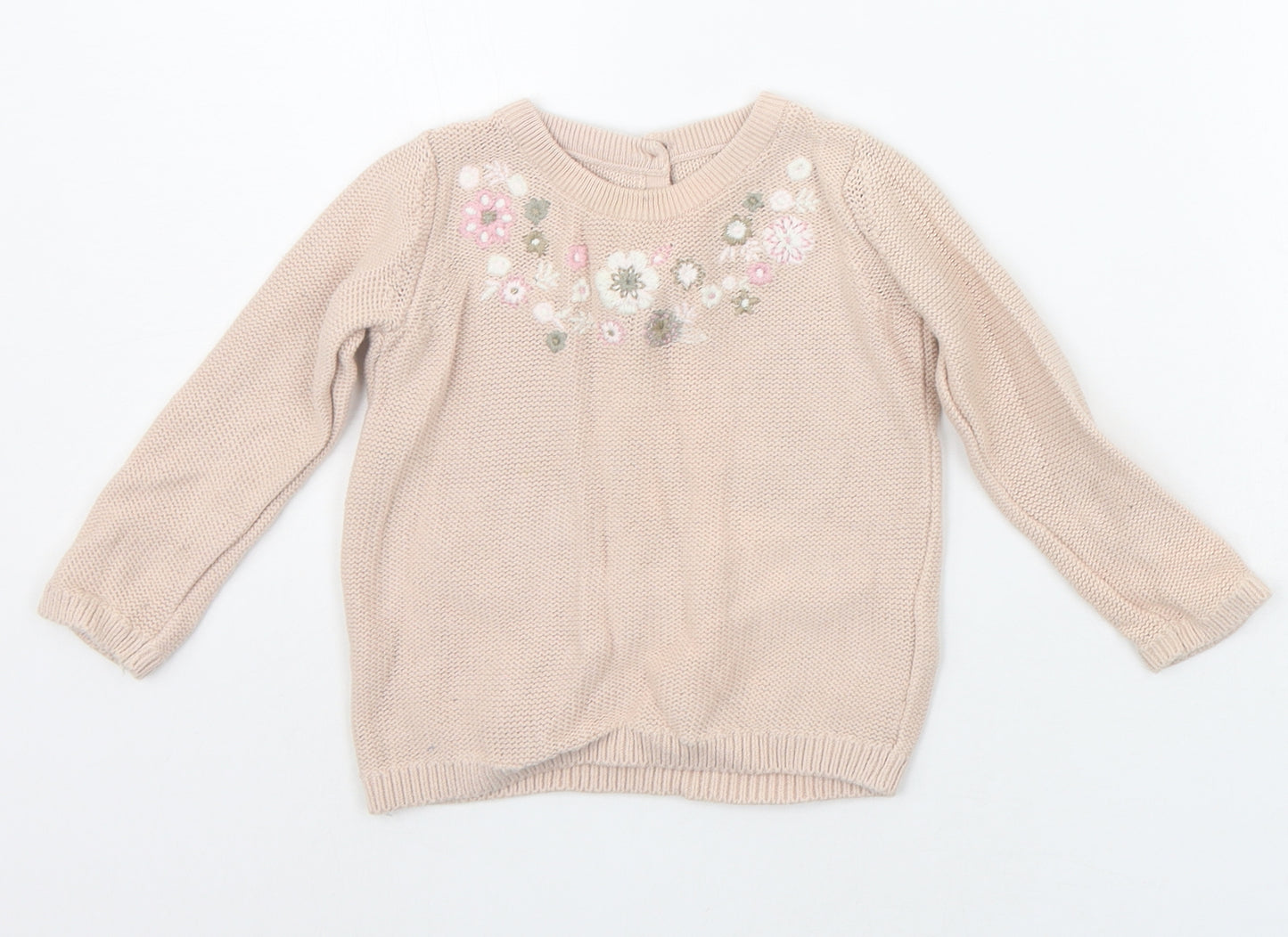 George Baby Beige   Pullover Jumper Size 12-18 Months