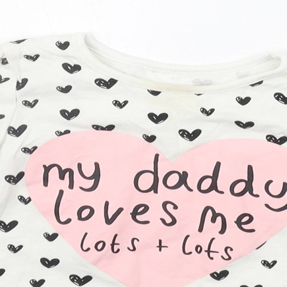 George Baby White Geometric  Basic T-Shirt Size 12-18 Months