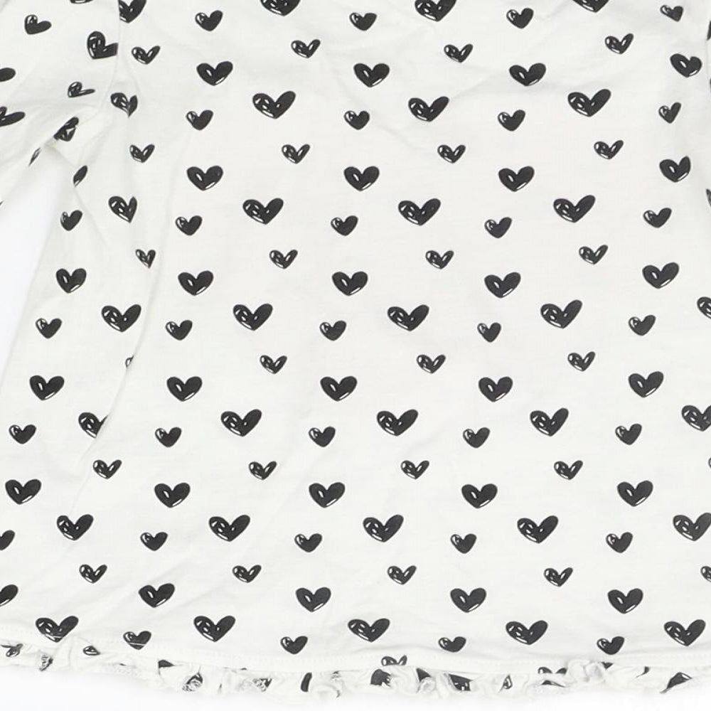 George Baby White Geometric  Basic T-Shirt Size 12-18 Months
