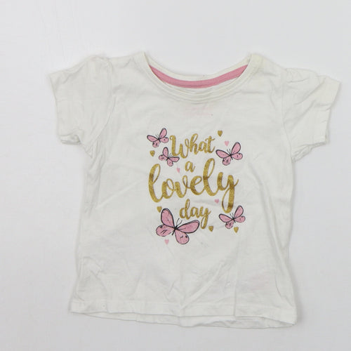 Primark Baby White   Basic T-Shirt Size 12-18 Months