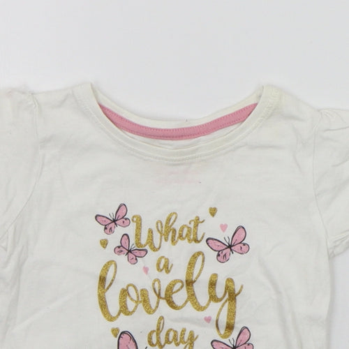 Primark Baby White   Basic T-Shirt Size 12-18 Months