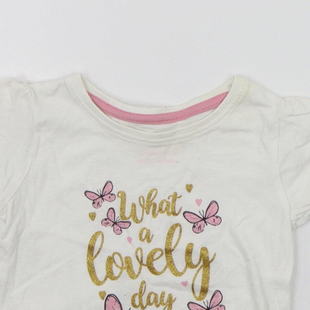 Primark Baby White   Basic T-Shirt Size 12-18 Months