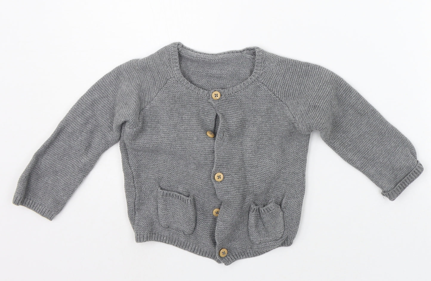 Matalan Baby Grey   Cardigan Jumper Size 12-18 Months