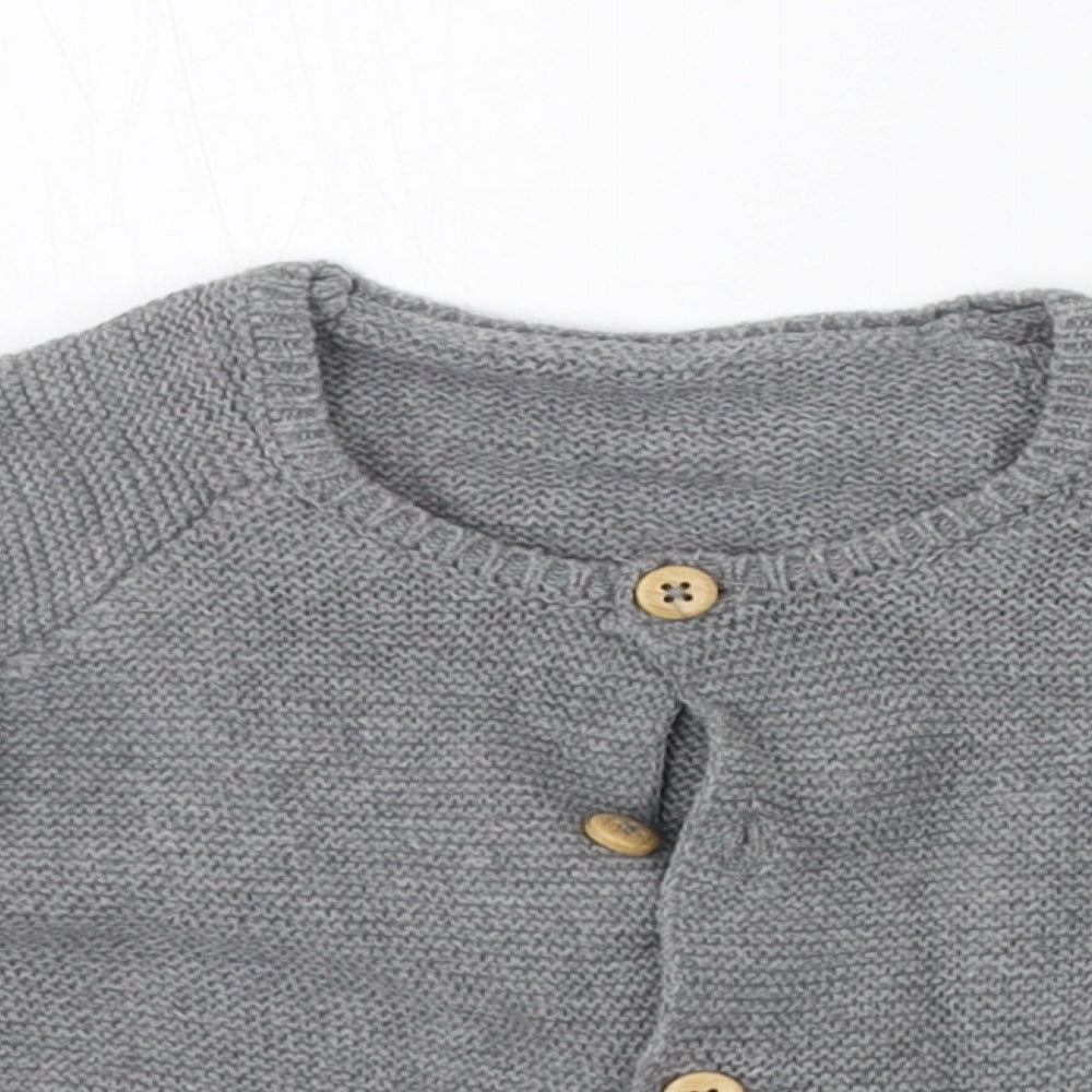 Matalan Baby Grey   Cardigan Jumper Size 12-18 Months