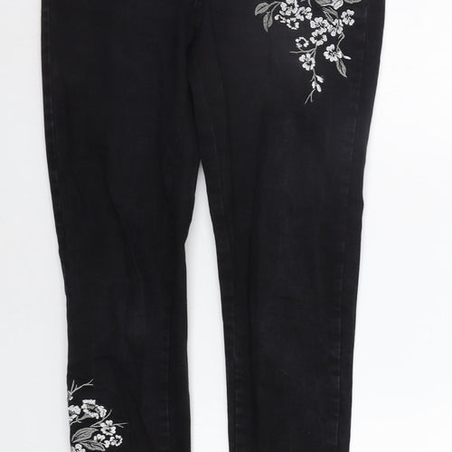 Preworn Womens Black   Skinny Jeans Size 10 L29 in