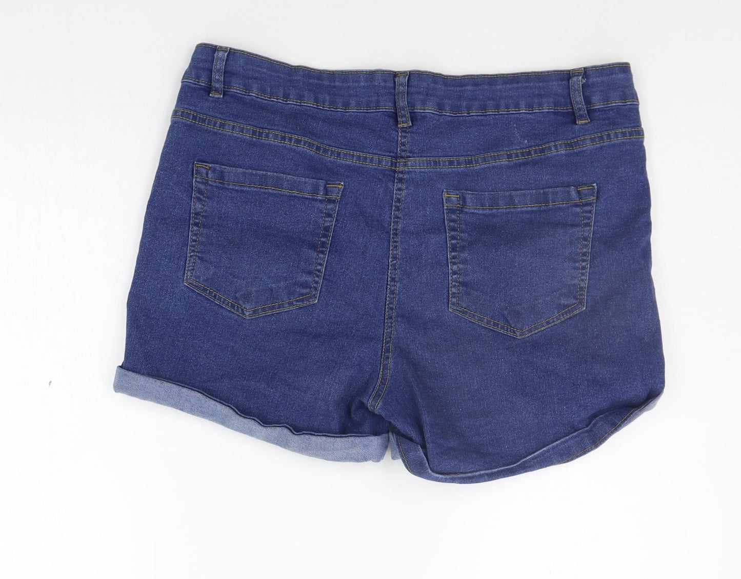 pEP&CO Womens Blue   Cut-Off Shorts Size 14