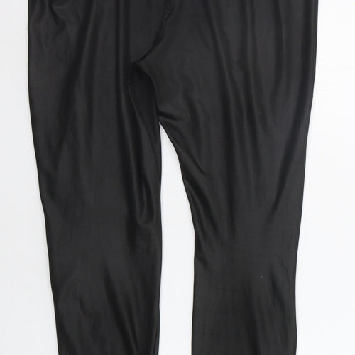 Boohoo Womens Black   Jegging Trousers Size 12 L24 in