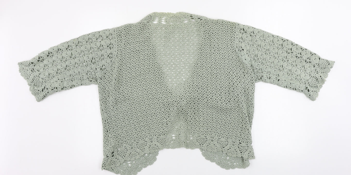 Marks and Spencer Womens Green   Cardigan Jumper Size 16