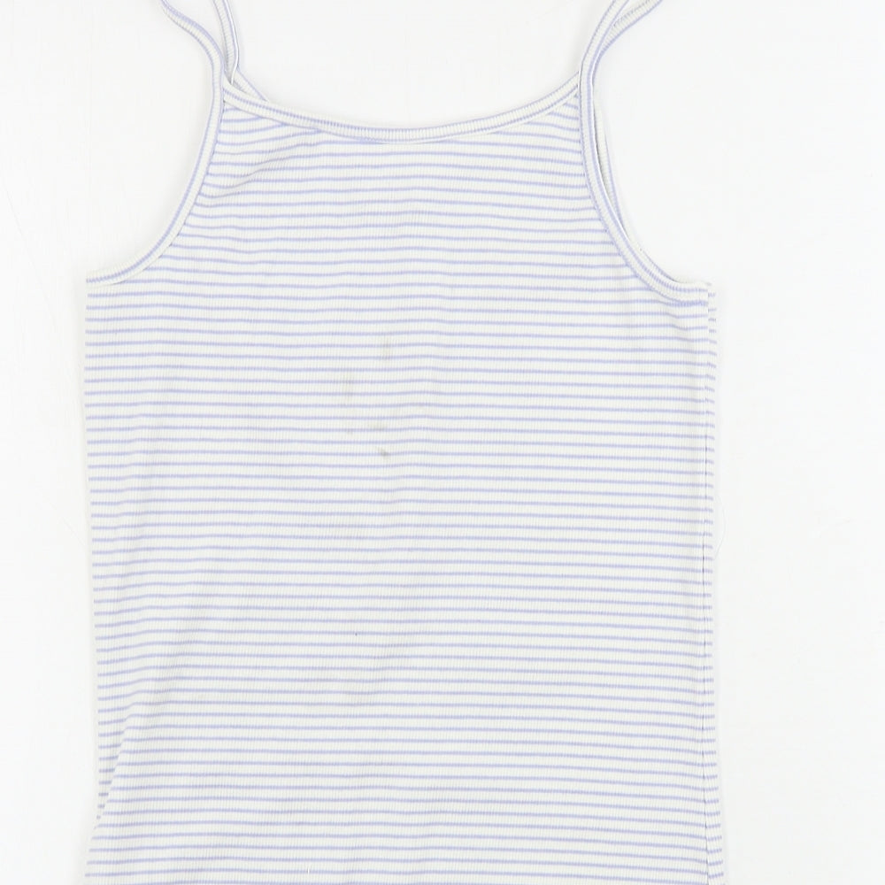 NEXT  Womens White Striped  Basic Tank Size 12