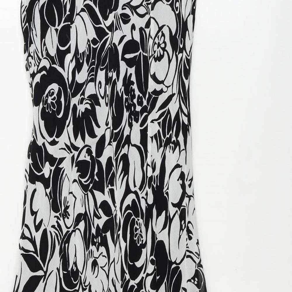 Per Una  Womens White Floral  A-Line  Size 12