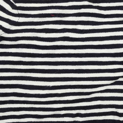 TU Womens White Striped  Pullover Jumper Size 12